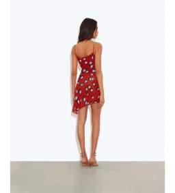 Rat & Boa Rosela Mini Dress in Red Size AU8 for rent on The Volte - image 2