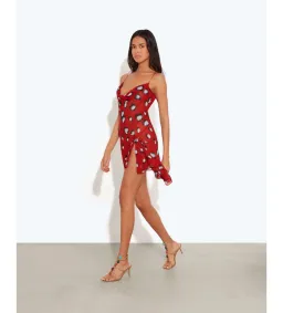 Rat & Boa Rosela Mini Dress in Red Size AU8 for rent on The Volte - image 3