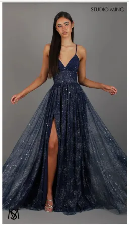 Studio Minc Stardust dress Navy size XS for rent on The Volte - image 1