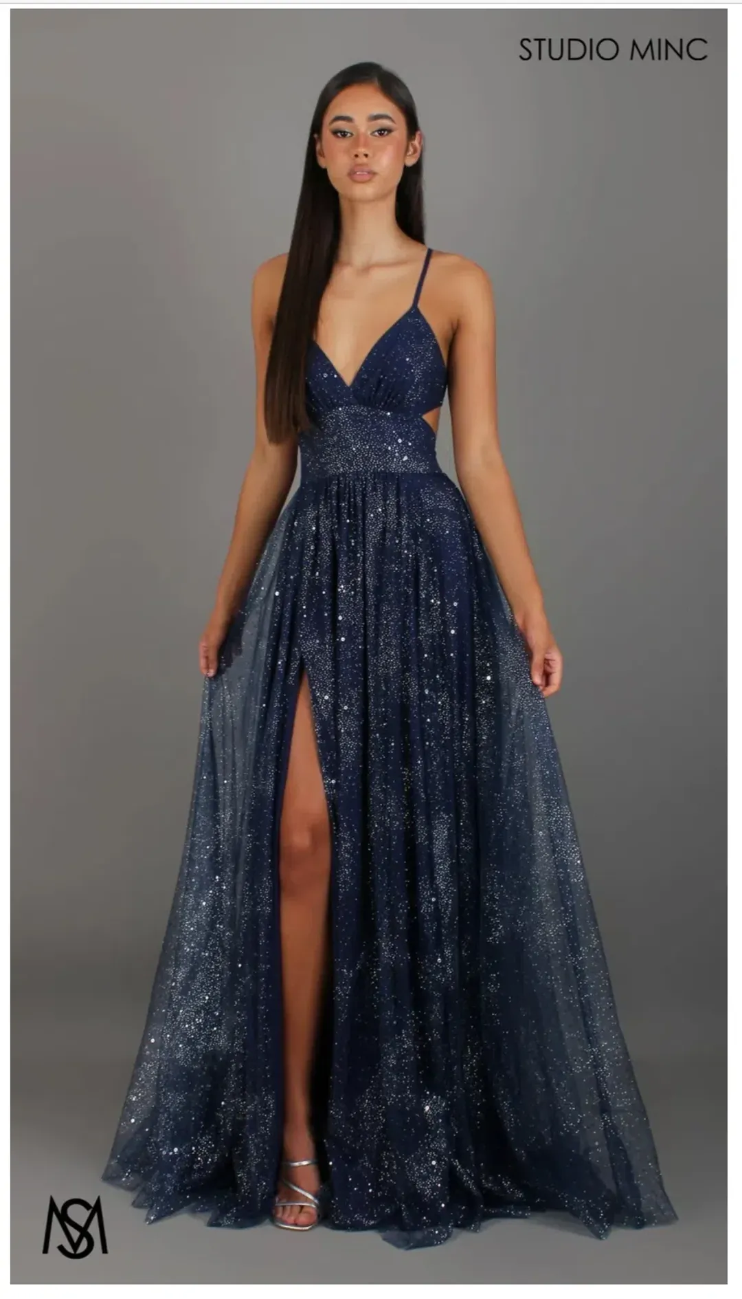 Studio Minc Stardust dress Navy size XS for rent on The Volte - main image