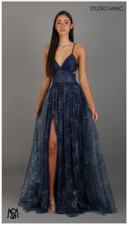 Studio Minc Stardust dress Navy size XS for rent on The Volte - image 3