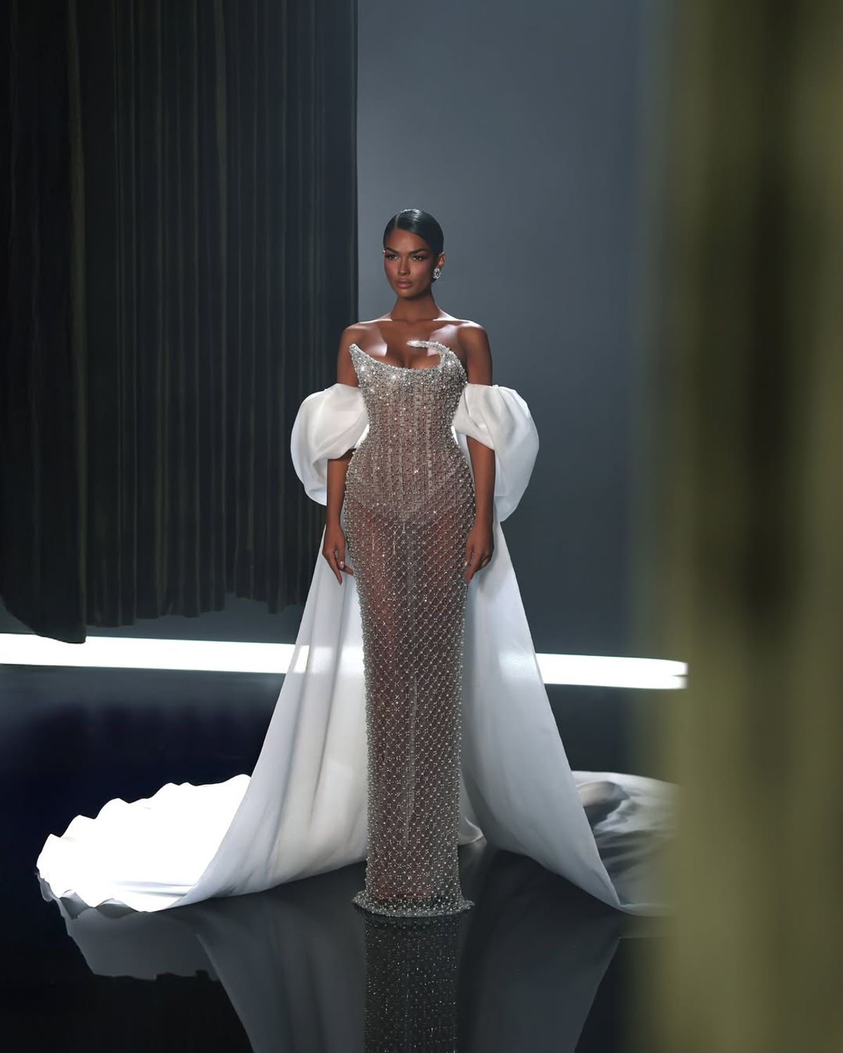 Crystal Kosovo gown | size 8 - Image 3