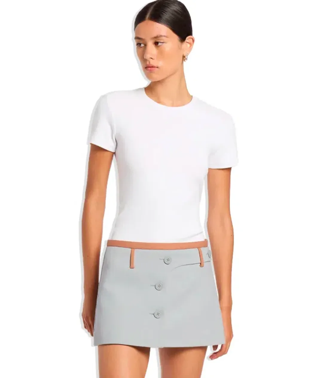 SIR. Blue Sandrine Miniskirt for rent on The Volte - main image