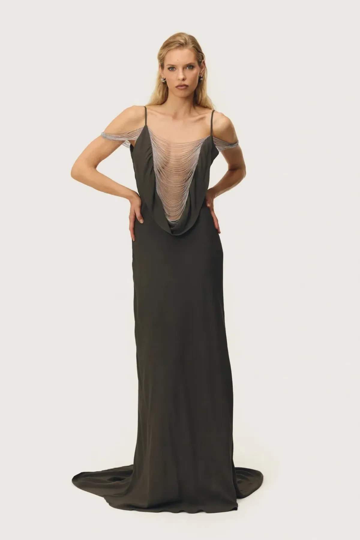 CORINA DRESS TRUFFLE by Arcina Ori Size S - Image 1