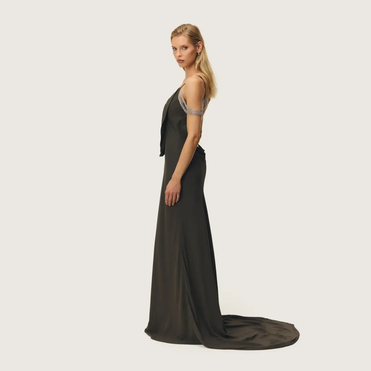 CORINA DRESS TRUFFLE by Arcina Ori Size S - Image 4