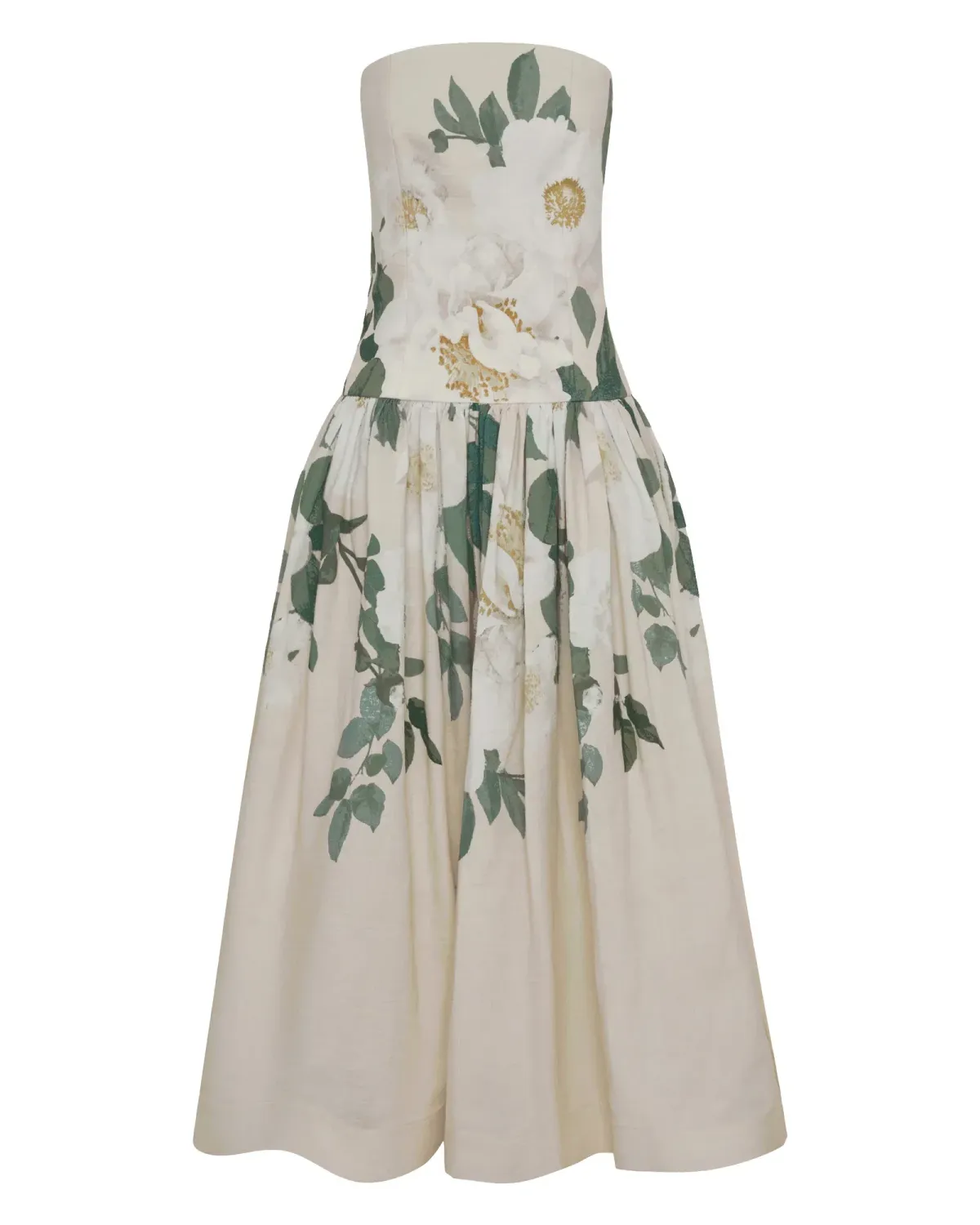 She is Tenacious linen midi dress By Victoria Bliss Size 8 - Image 2