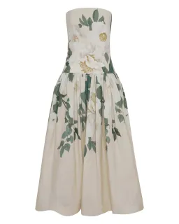 She is Tenacious linen midi dress By Victoria Bliss Size 8 for rent on The Volte - image 2