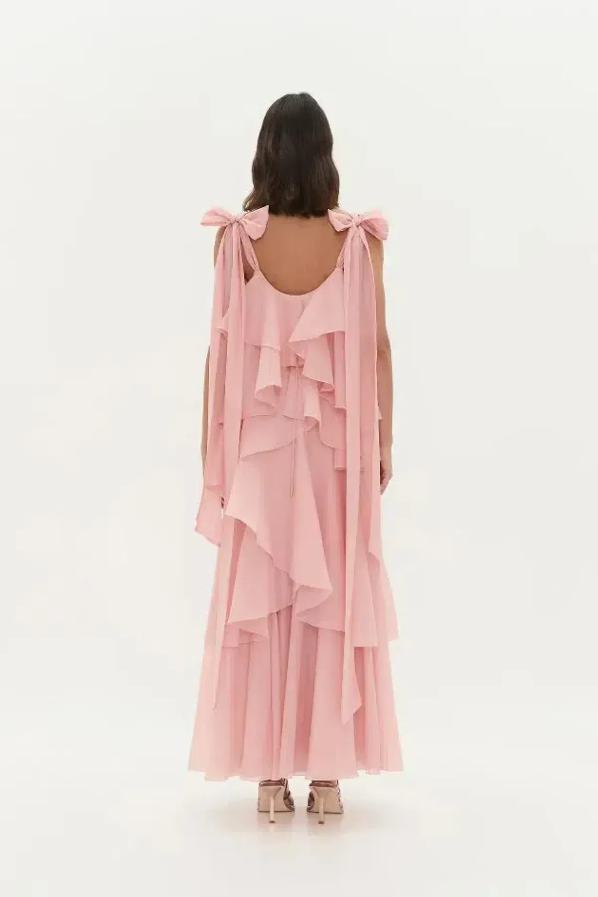 BRAND NEW 🌸 Aje Gracie Tiered Maxi Dress - Size 8 - Gown Muted Rose Pink - 🌸 - Image 5