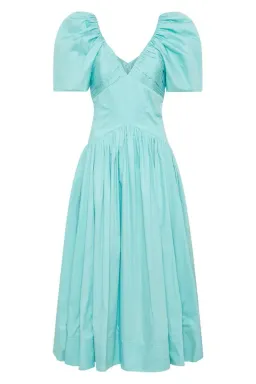 π§ AJE Gabrielle Plunge Midi Dress β Spearmint Blue β Size AU 8 π§ for rent on The Volte - image 7