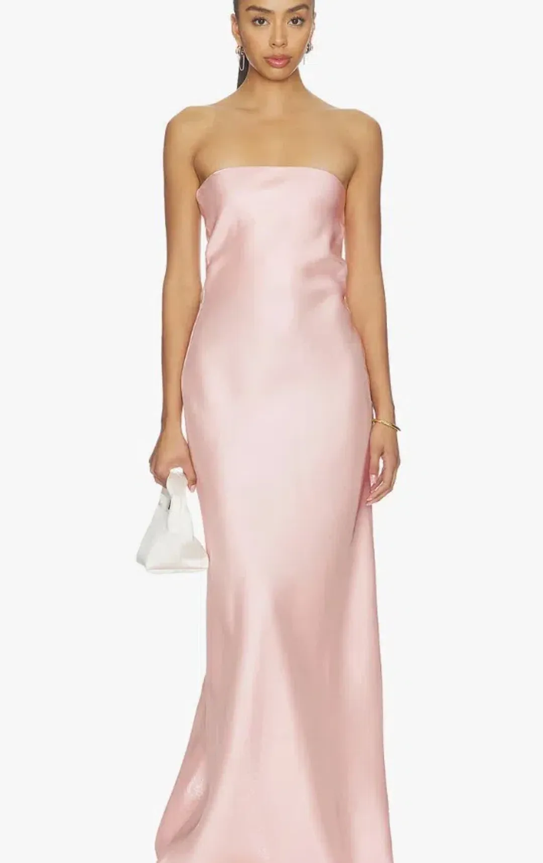 Lidee York Dress in Gloss Pink for rent on The Volte - main image