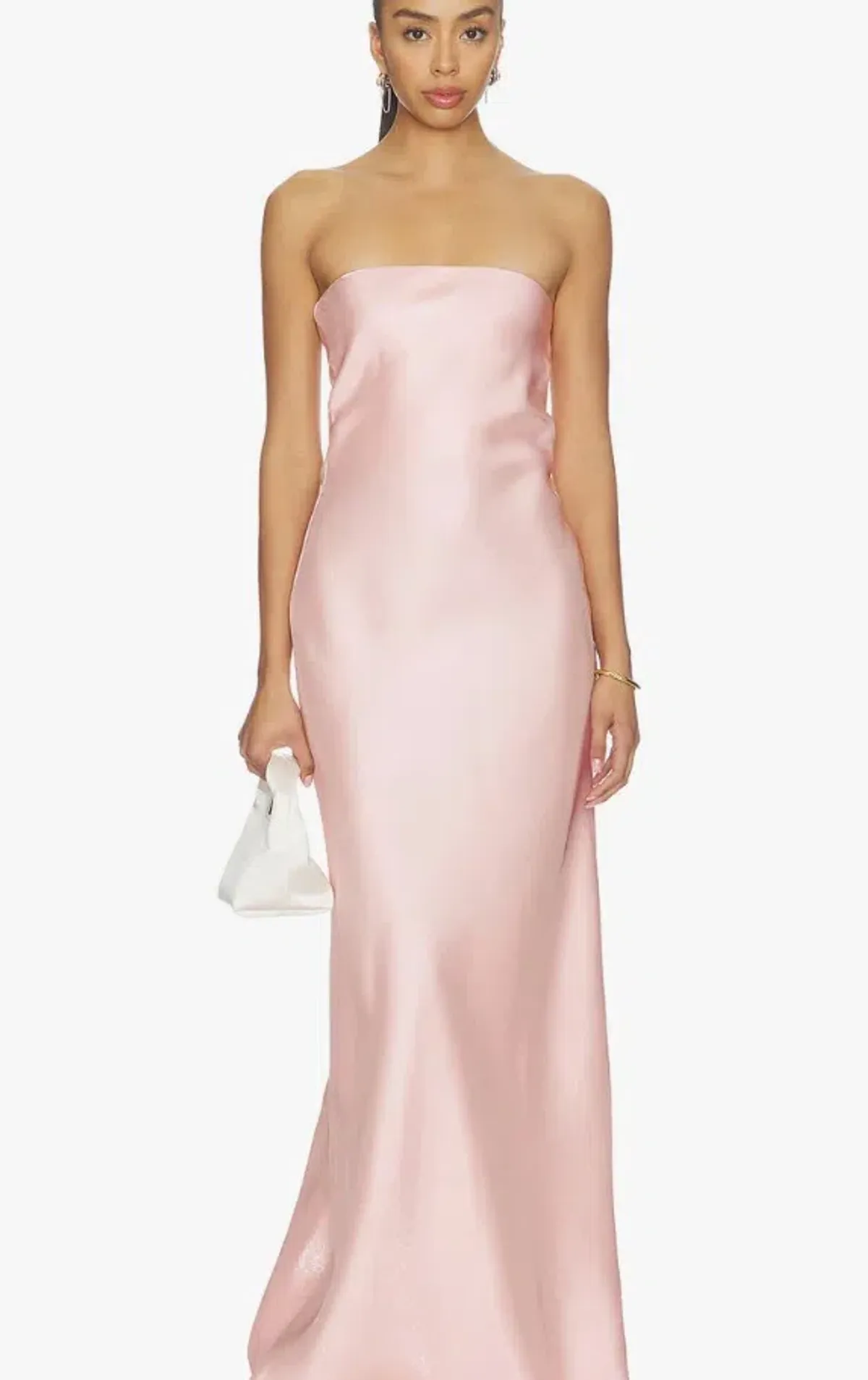 Lidee York Dress in Gloss Pink for rent on The Volte - main image