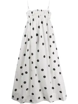 Ganni Shirred Recycled Polyester Dress for rent on The Volte - image 2