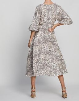 Bec & Bridge Ocelot Linen Midi Dress Print Size 8 for rent on The Volte - image 2