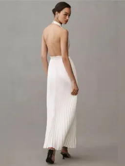 L'IDEE renaissance split gown white for rent on The Volte - image 1