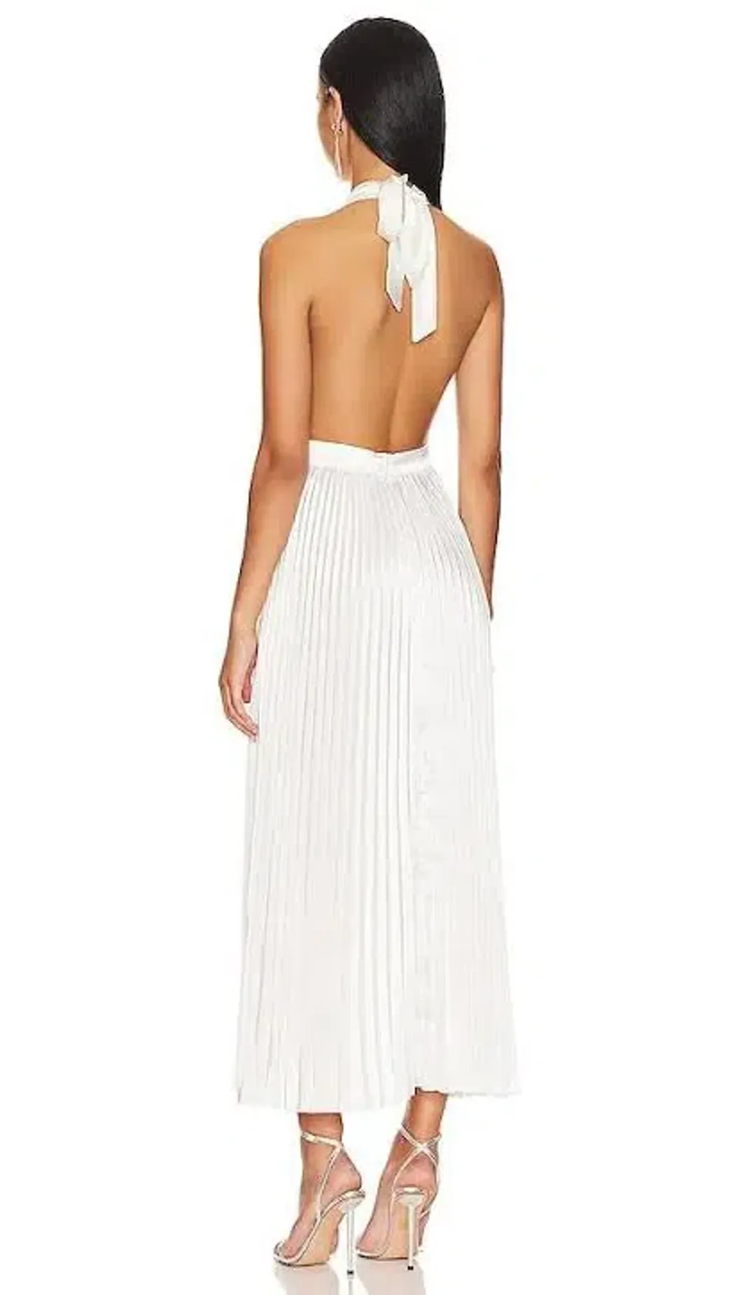 L'IDEE renaissance split gown white for rent on The Volte - main image