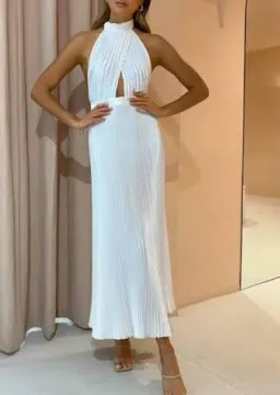 L'IDEE renaissance split gown white for rent on The Volte - image 7