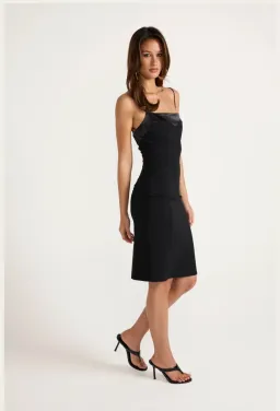 ancegria, Denise Midi Dress - Black, midi, size S (AU8) for rent on The Volte - image 3