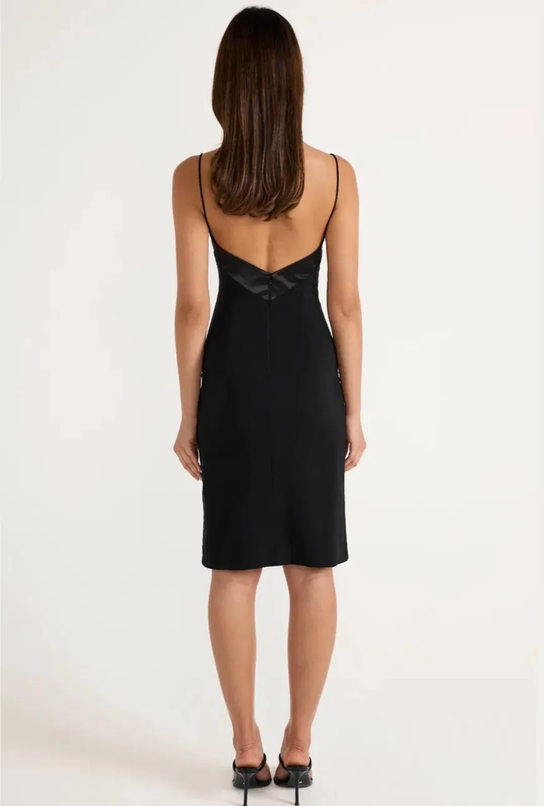 ancegria, Denise Midi Dress - Black, midi, size S (AU8) for rent on The Volte - main image