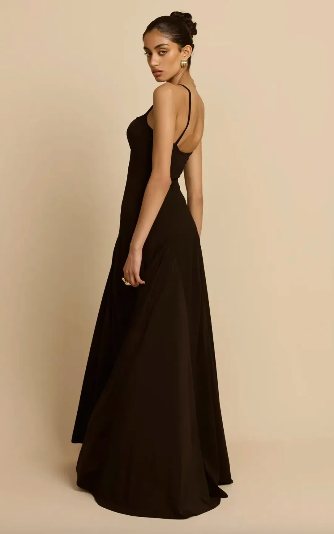 arcina ori PALOMA DRESS BLACK, maxi, size XS (AU6) for rent on The Volte - main image