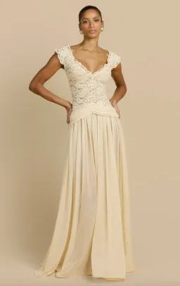 arcina ori, arabella dress, beige, size XS (au6) for rent on The Volte - image 3