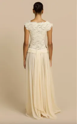 arcina ori, arabella dress, beige, size XS (au6) for rent on The Volte - image 2