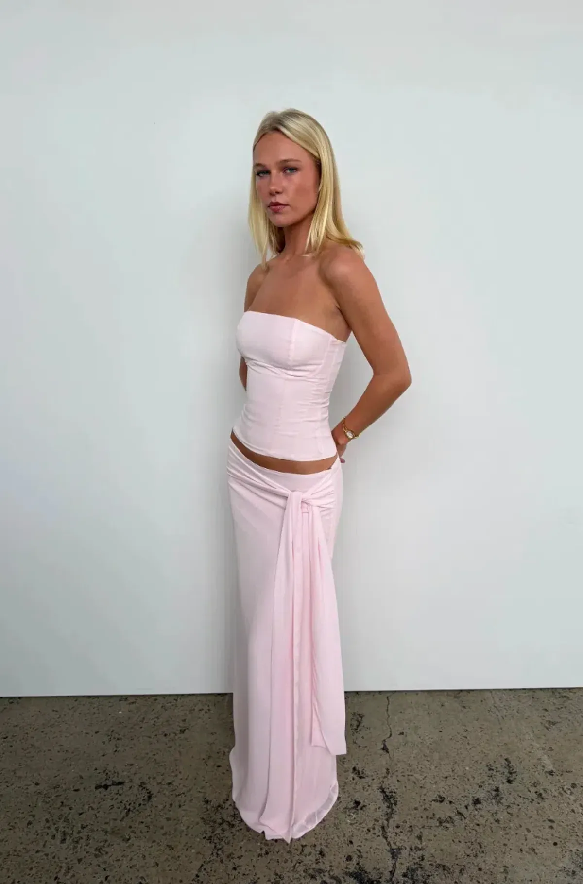 sabelle Charlotte set, PINK, maxi, size XSMALL (aU6) - Image 1