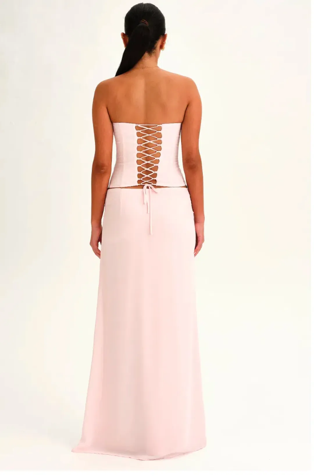 sabelle Charlotte set, PINK, maxi, size XSMALL (aU6) for rent on The Volte - main image