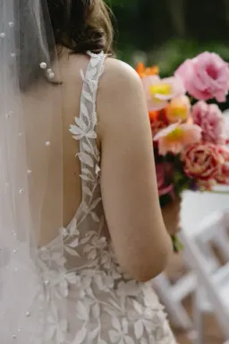 Luv Bridal Cherry Blossom Design Wedding Dress for rent on The Volte - image 5