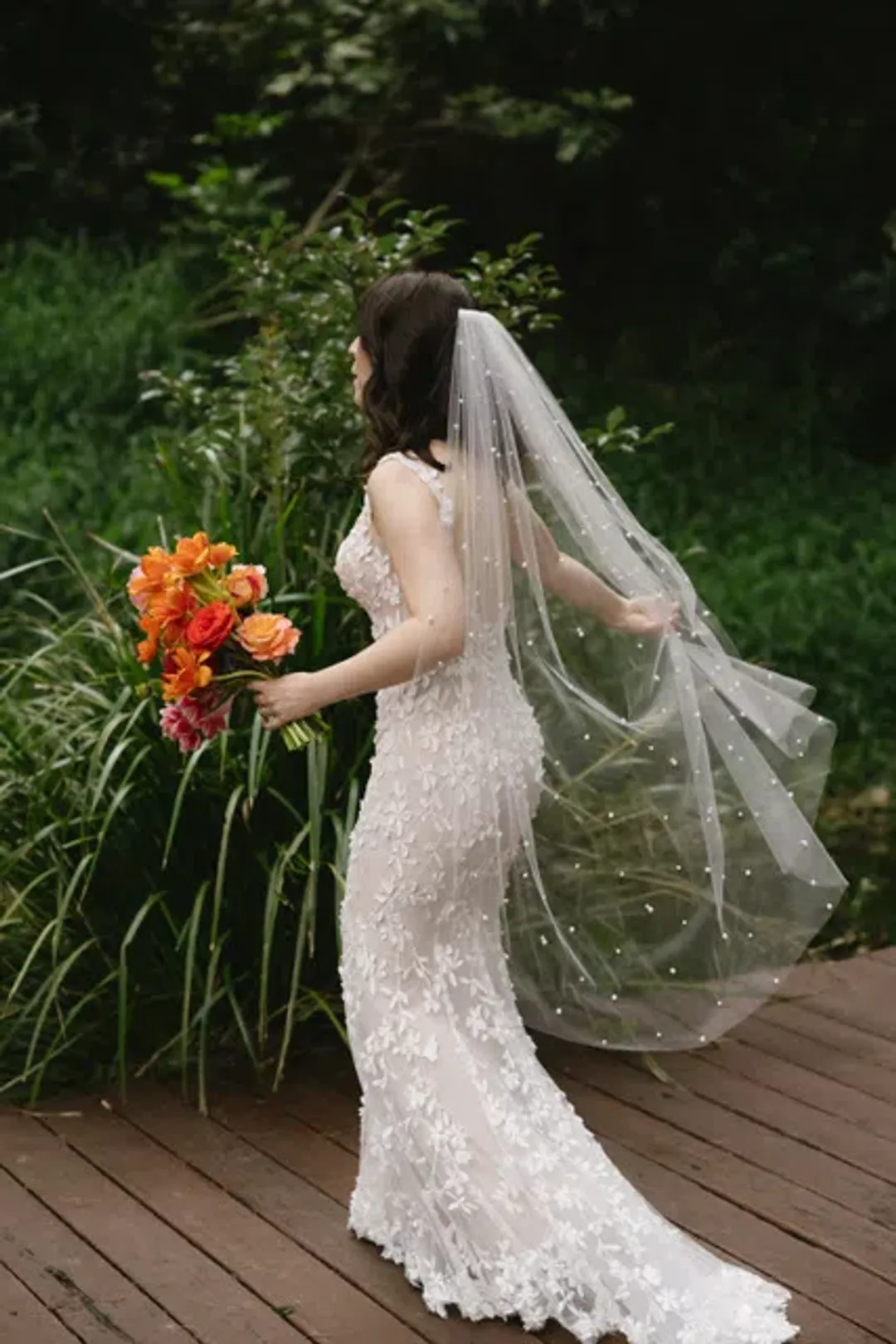 Luv Bridal Cherry Blossom Design Wedding Dress for rent on The Volte - main image