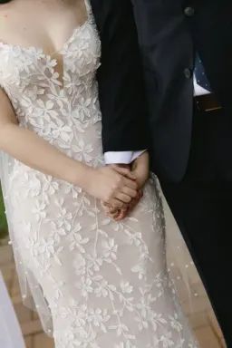 Luv Bridal Cherry Blossom Design Wedding Dress for rent on The Volte - image 2
