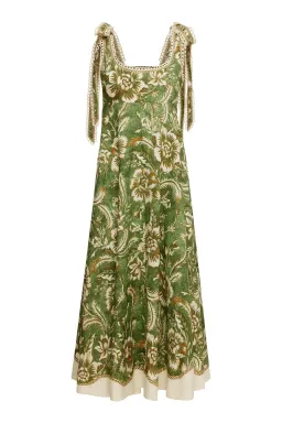 Alemais Alessia Ballet Sundress Green Floral Size 14 for rent on The Volte - image 5