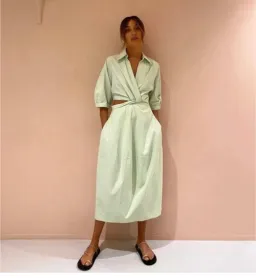 Camilla and Marc Cocoon Midi Dress Apple size 10 for rent on The Volte - image 1