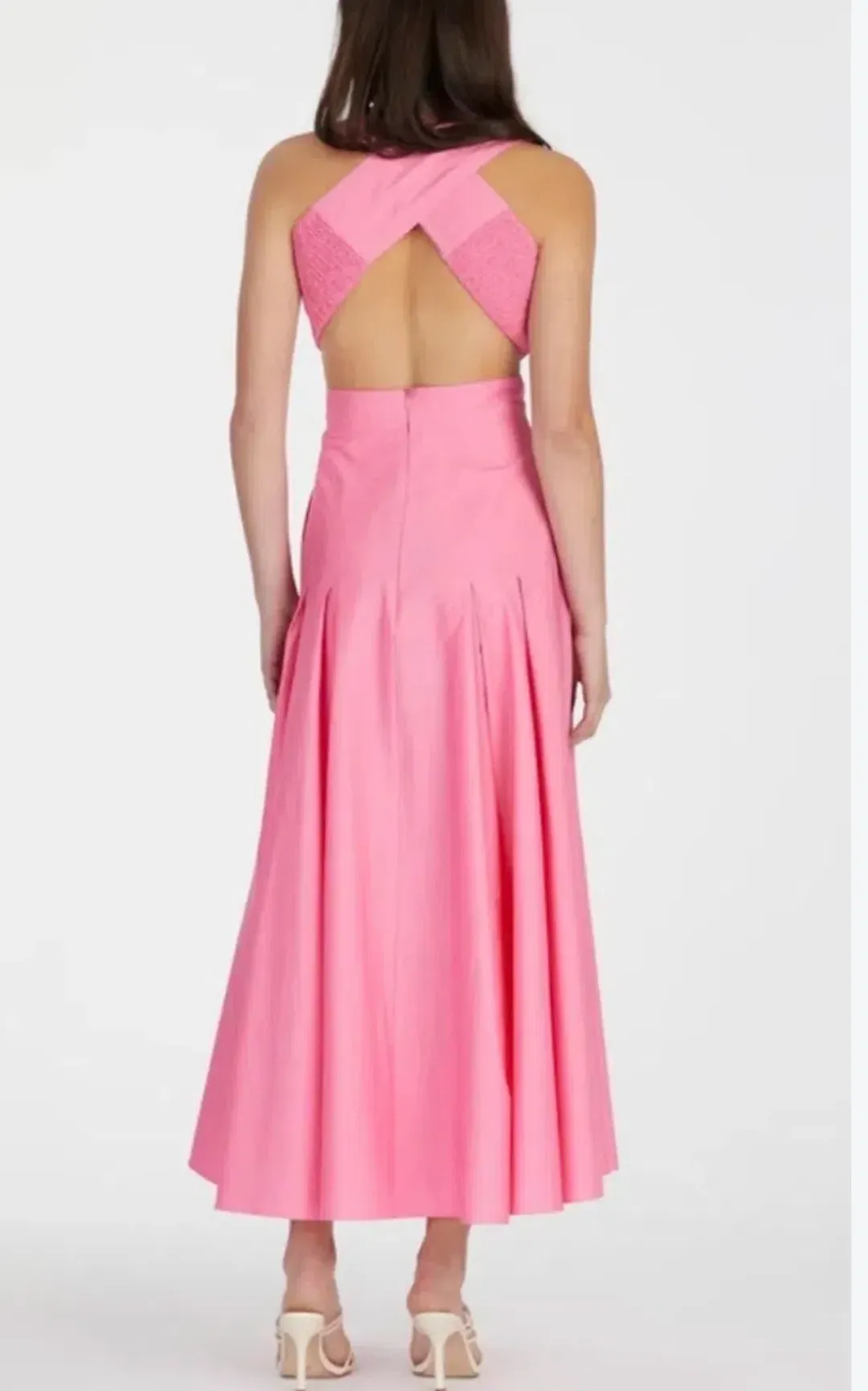 Camilla and Marc Vanderlin Maxi dress pink size 10 for rent on The Volte - main image