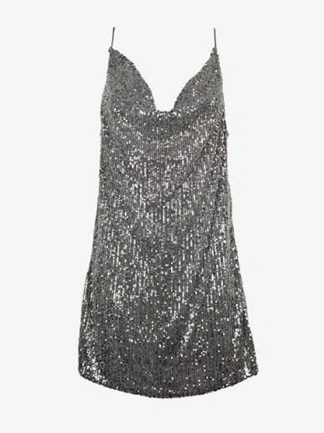 Sass and Bide "You were saying" Mini Dress silver sequin size 12 for rent on The Volte - main image