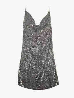 Sass and Bide "You were saying" Mini Dress silver sequin size 12 for rent on The Volte - image 4
