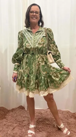 ALEMAIS ALESSIA MINI SHIRTDRESS SIZE 10 for rent on The Volte - image 2