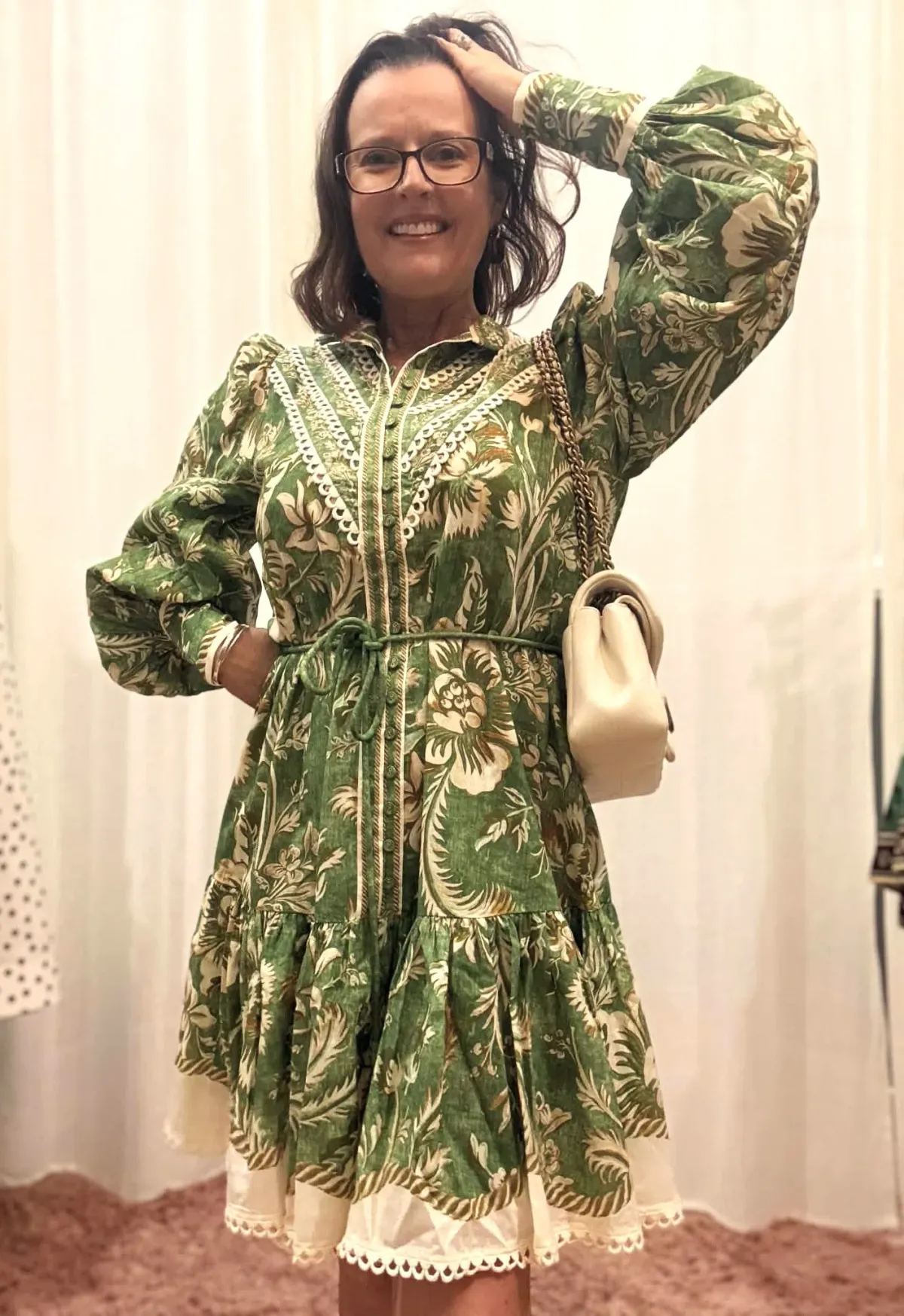 ALEMAIS ALESSIA MINI SHIRTDRESS SIZE 10 for rent on The Volte - main image