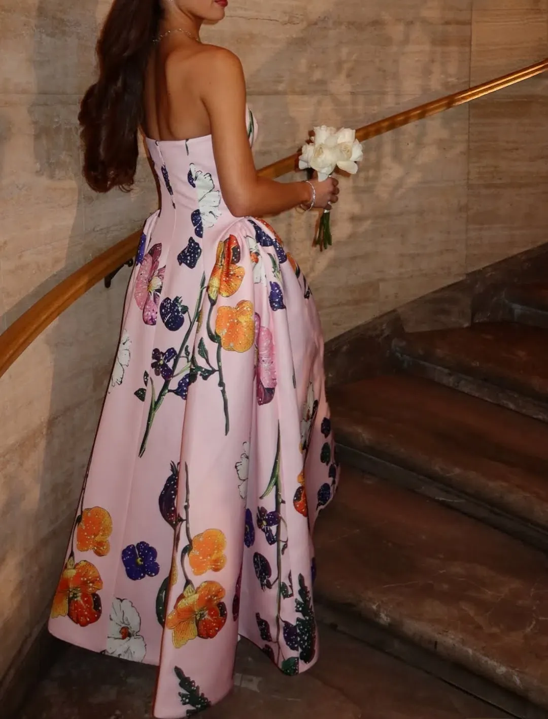 Leo Lin Violet Bustier Maxi Dress Gown Size 12 for rent on The Volte - main image