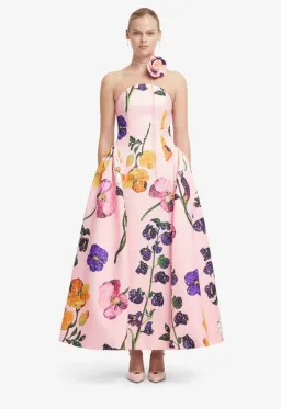 Leo Lin Violet Bustier Maxi Dress Gown Size 12 for rent on The Volte - image 3
