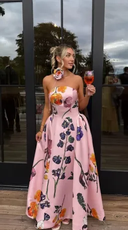 Leo Lin Violet Bustier Maxi Dress Gown Size 12 for rent on The Volte - image 2
