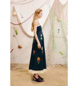 Alemais Sophie Sundress in Navy Floral Size AU10 for rent on The Volte - image 2