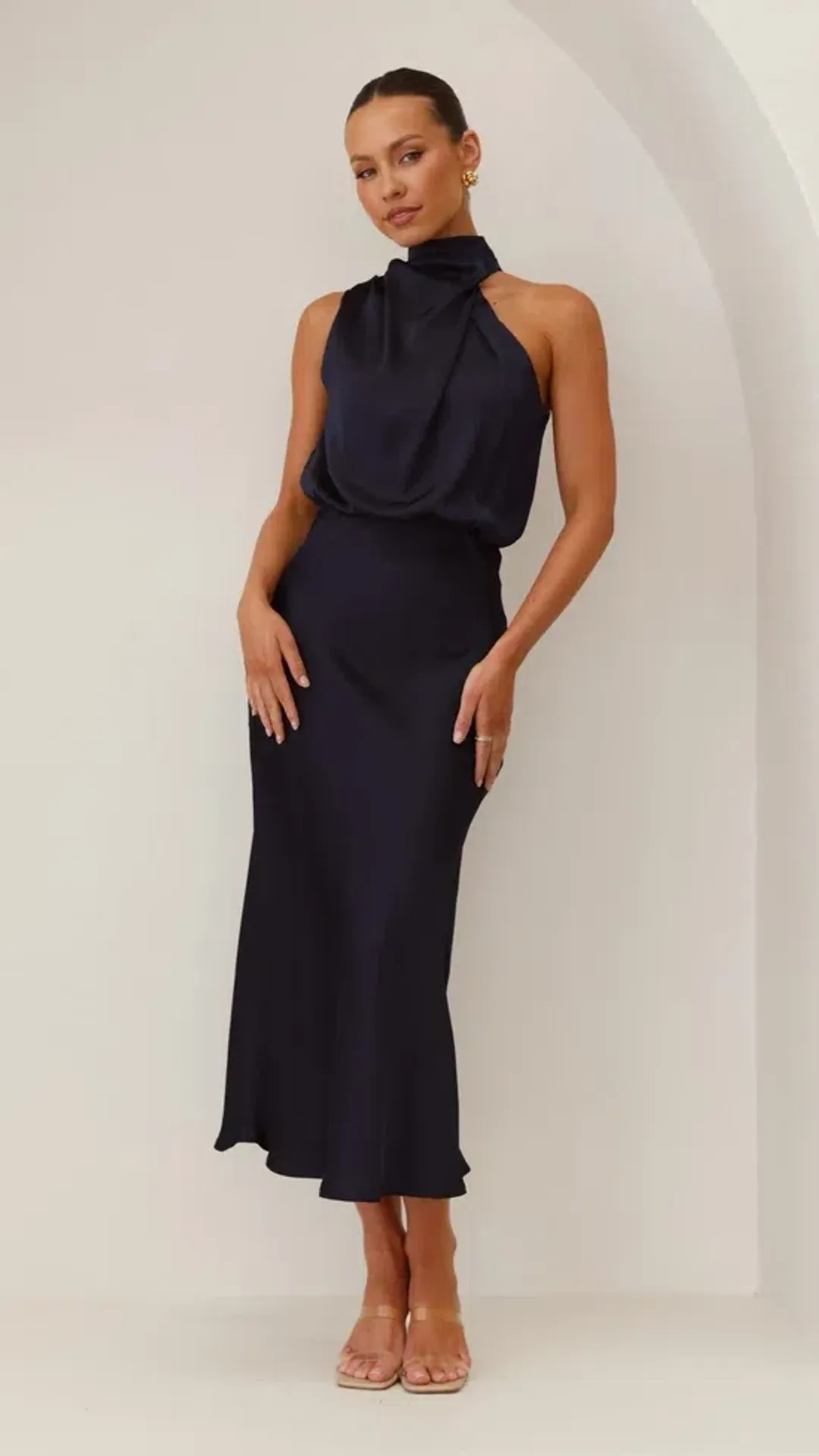 Billy J Esther Maxi Dress - Navy for rent on The Volte - main image