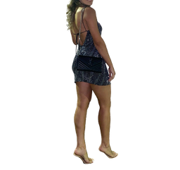 Constantina Danis Custom Mini Dress Silver Size for rent on The Volte - image 4