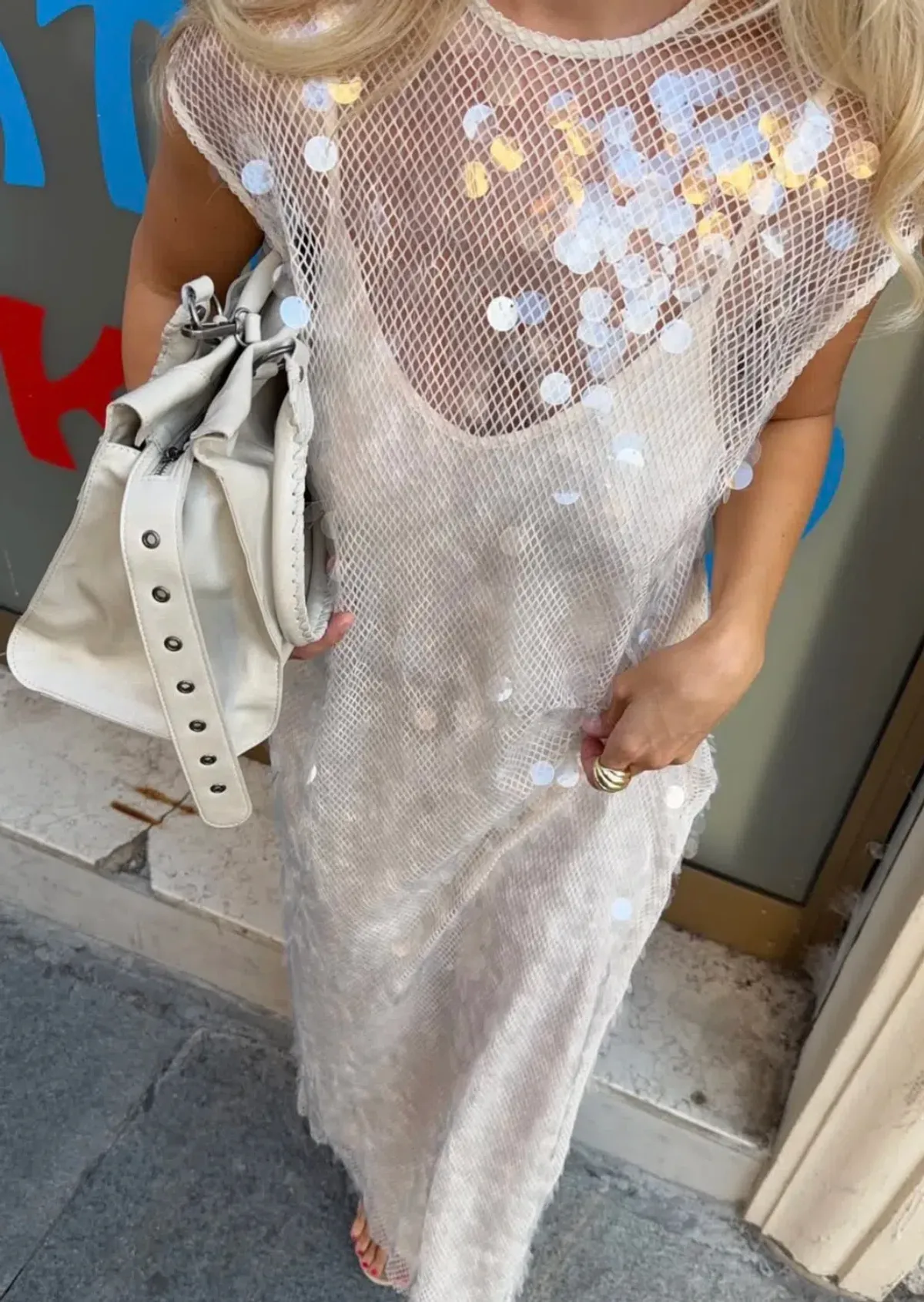 VRG GRL Astrid Maxi Sequin Dress Size 12 for rent on The Volte - main image