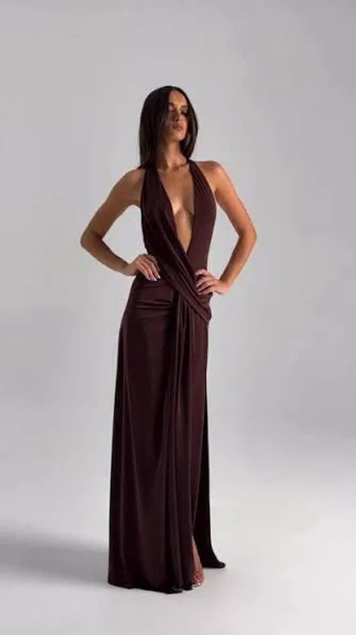 Natalie Rolt Winona Gown | Espresso size 0 - Image 3
