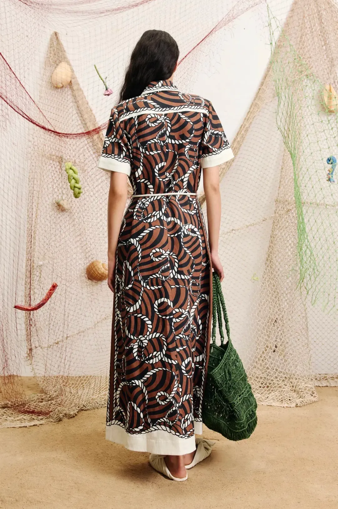 Alemais sail shirtdress size 12 for rent on The Volte - main image