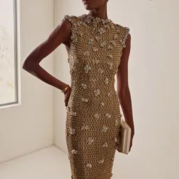 Rachel Gilbert Solana Gown In Gold Size 10 AU for rent on The Volte - image 3