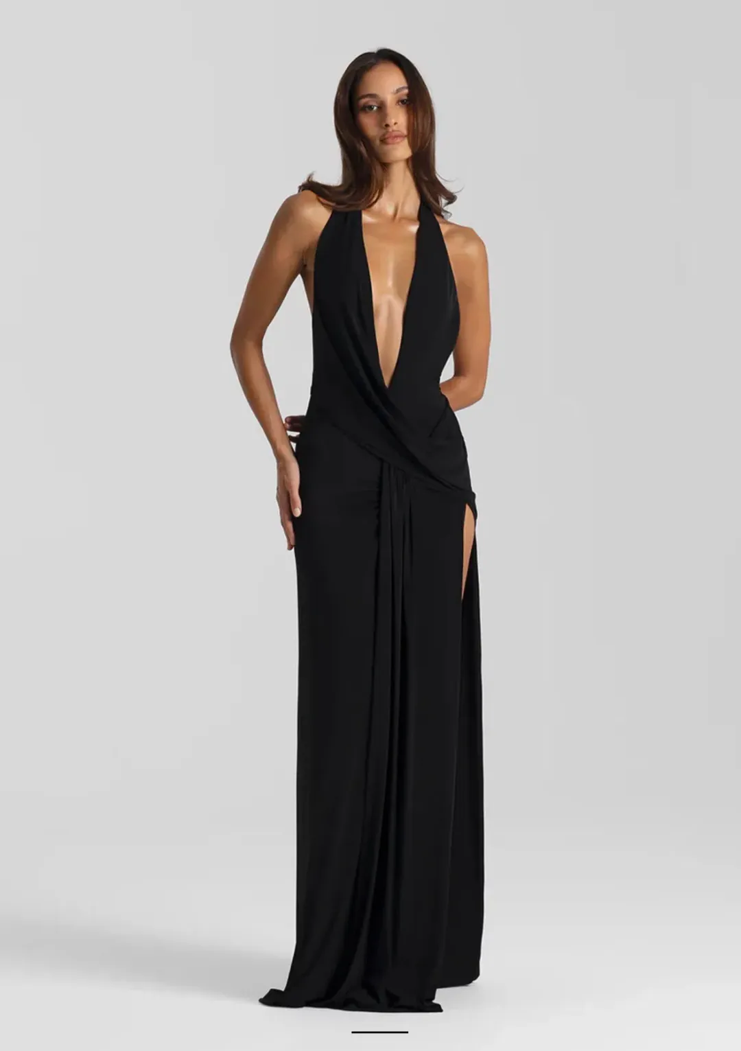 Natalie Rolt Winona Gown Black Size 8 for rent on The Volte - main image