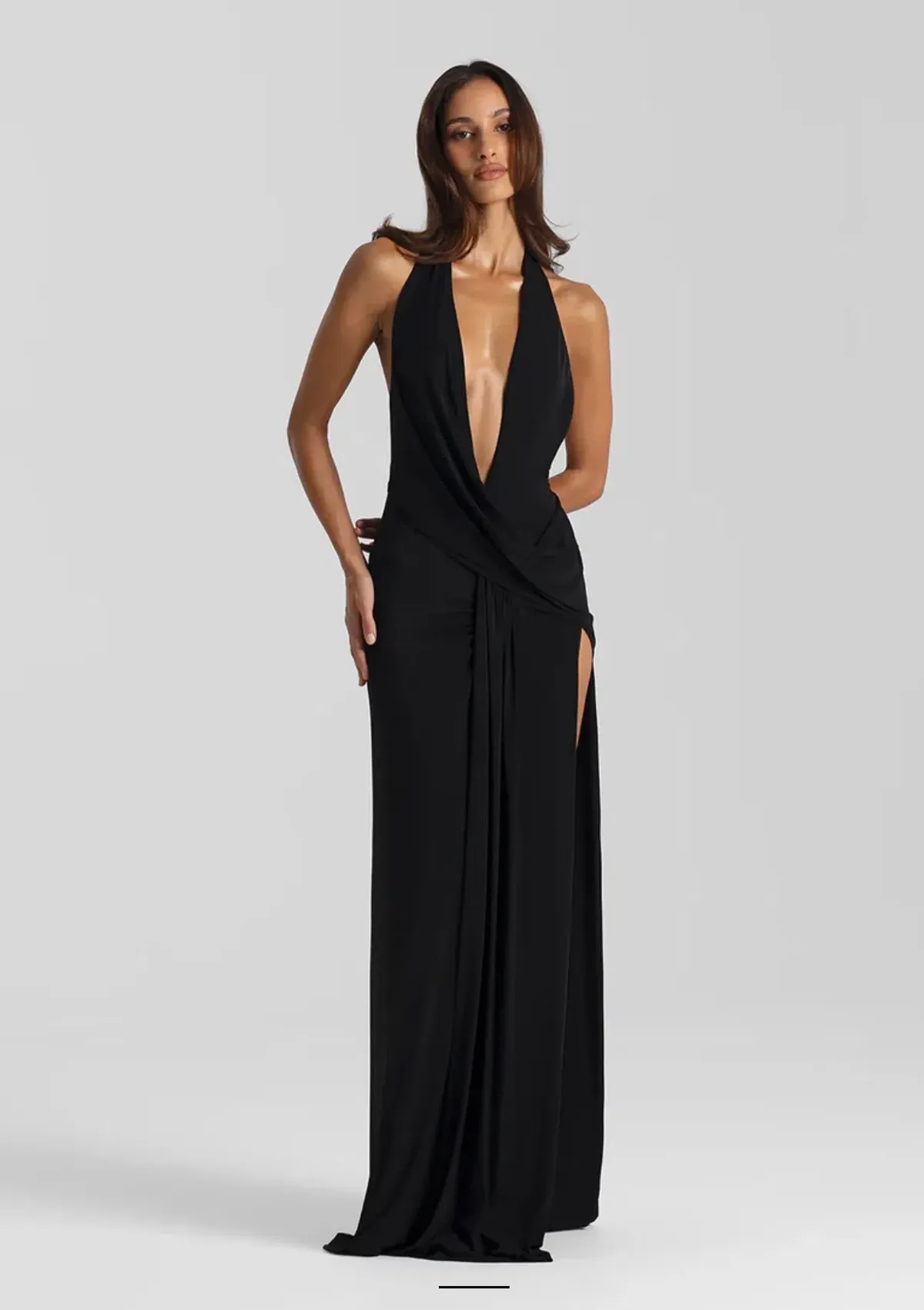 Natalie Rolt Winona Gown Black Size 8 for rent on The Volte - main image