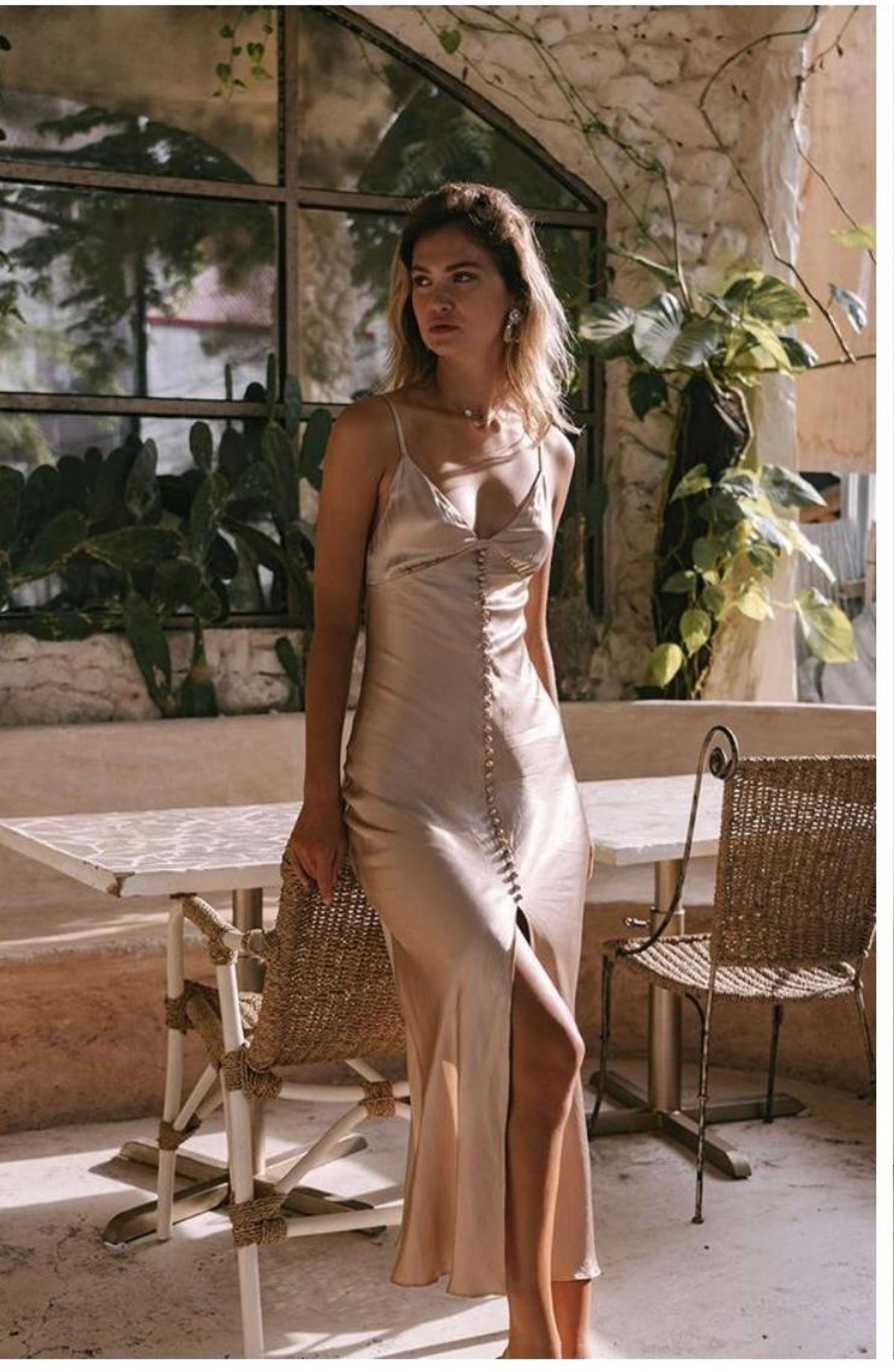 Shona Joy La Lune Bias Slip Dress Size 10 - Image 2